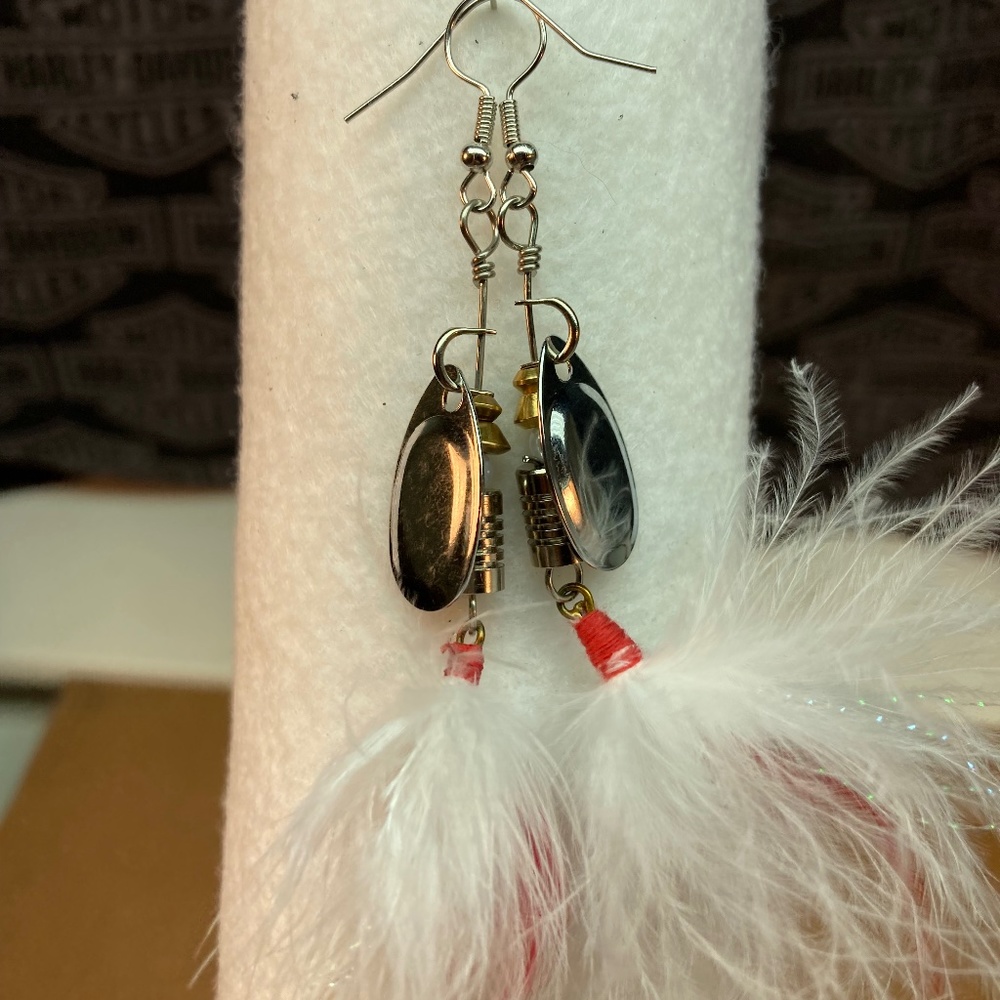Fishing lure earrings